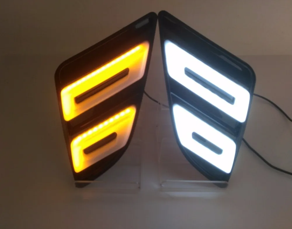 

eOsuns led drl daytime running light + moving yellow turn signal for NISSAN Patrol 2015-2018 with wireless control