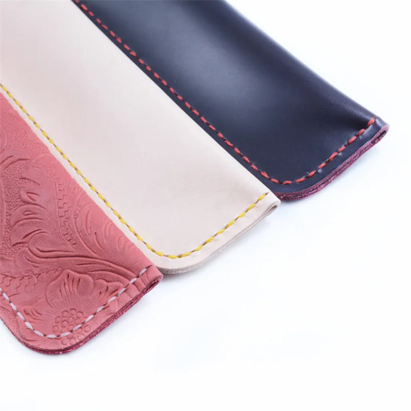Натуральная кожа уголовного Пенал школьный Kawaii милые корейские DIY Pencilcase для