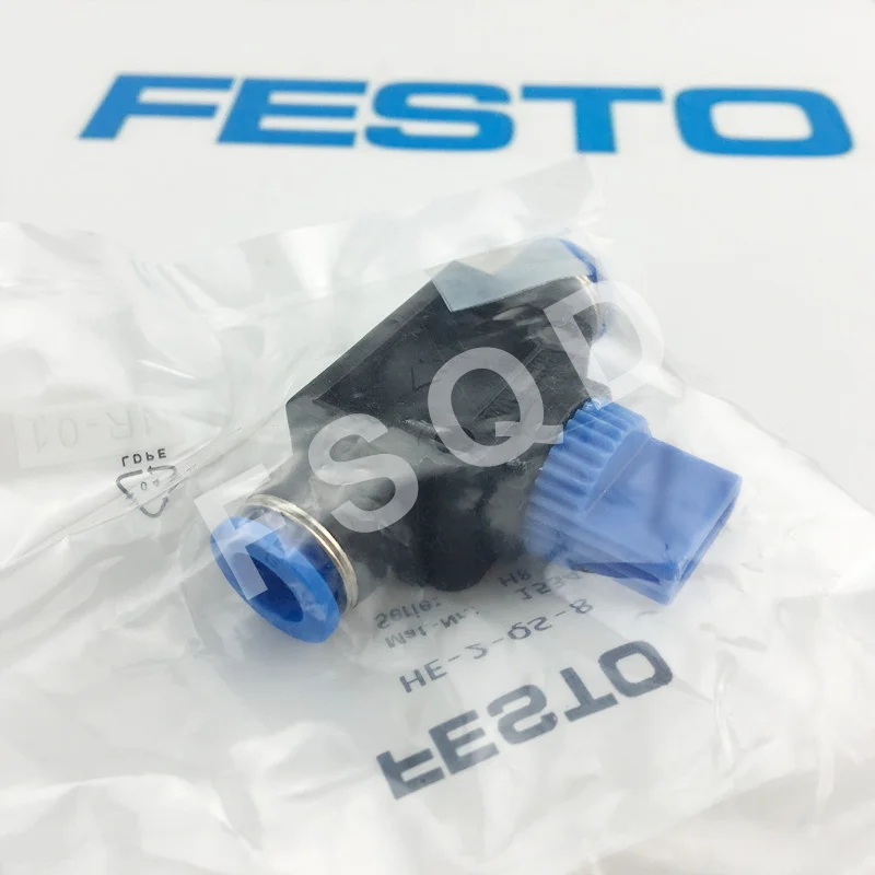HE-2-QS-6 HE-2-QS-8 HE-2-QS-10 HE-2-QS-12 FESTO pneumatic components cut-off valve HE series