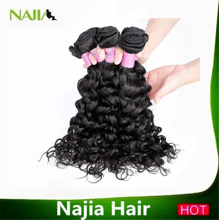 2014on sale ideal hair for women 6a grade Star Style Cheap Brazil-ian Wet and wavy mixed 3 bundles hu-man deep curly wave |