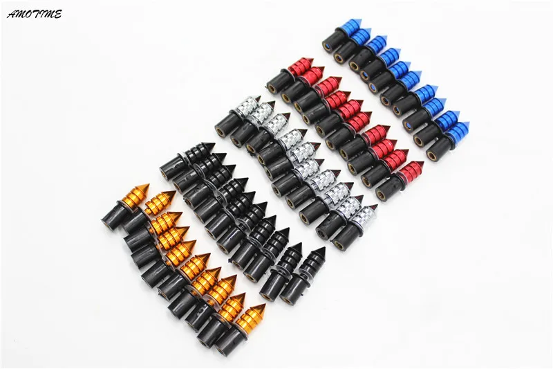 

10pcs motorcycle Windshield Spike Bolts Screw Nuts For suzuki hayabusa gsx1300r gsx600 gsxr750 csr1000 DL650 GSX650F 2008-2015