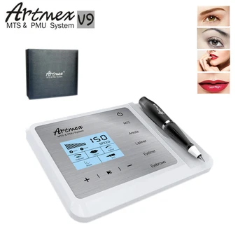 

Newest Permanent Makeup Tattoo Machine Artmex V9 Eye Brow Lip Rotary Pen MTS PMU System With V9 Tattoo Needle MTS PMU System