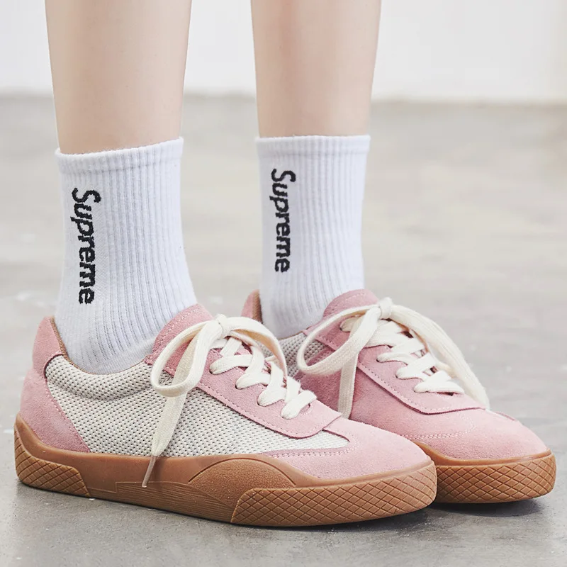

2018 spring new color matching casual shoes simple fashion flat shoes women wild shoes.