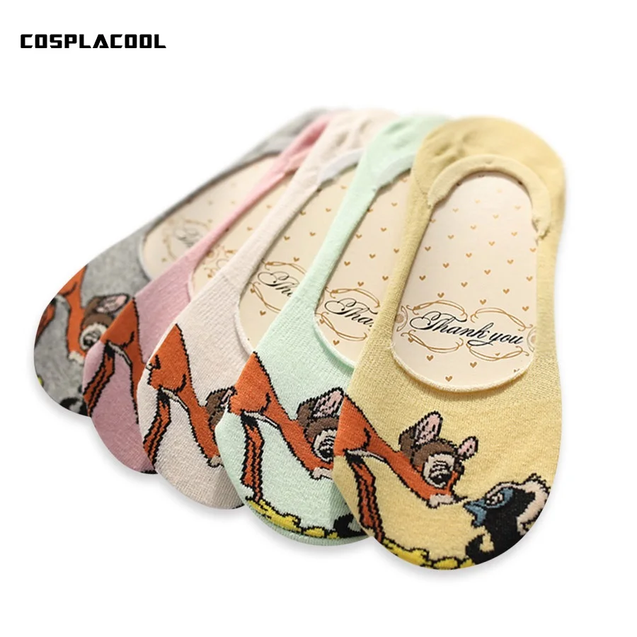 

[COSPLACOOL]Spring and summer new women's socks cartoon invisible socks shallow mouth sweet women's cotton socks meias