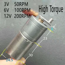 DIY generador de manivela 25 MM DC 12 V 200 RPM Del Motor 370 Caja de Engranaje de la cc Motor 3 V 50 RPM 6 V 100 RPM DC Motor Del Cepillo SIN Escobillas