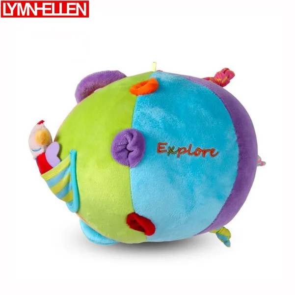 Hand Catching Ball Baby Puzzle Plush Toy Colorful Sensory Balls Soft Early Educational Toys for Newborn Design Explorer | Игрушки и