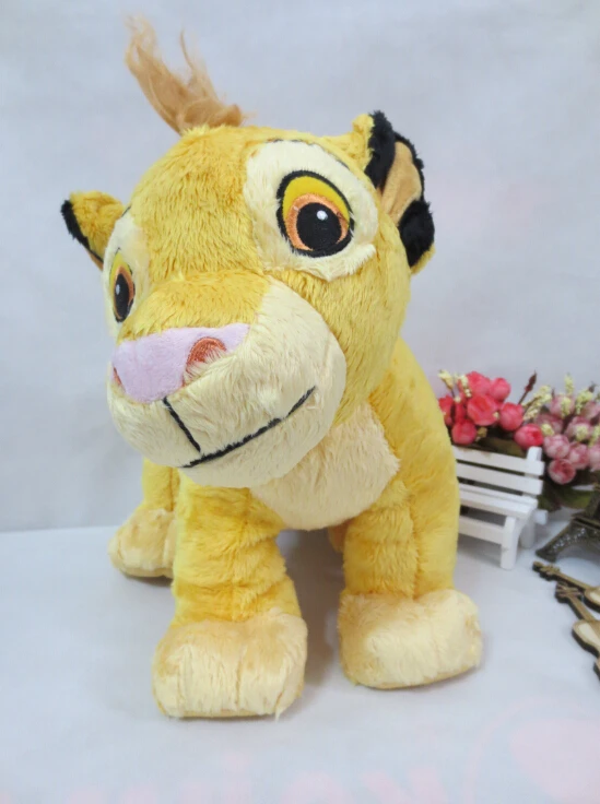 Плюшевые игрушки для детей Король Лев Симба 35 см|toy stock|plush microfibertoy blue |