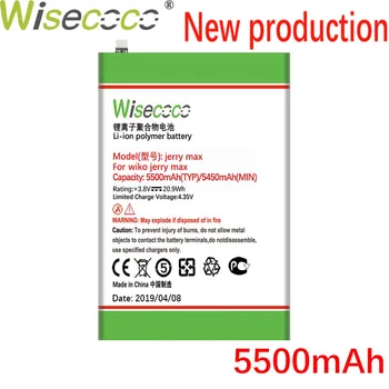 

Wisecoco Jerry max 5500mAh NEW Battery For Wiko Jerry Max Phone high quality battery+Tracking Code