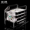 DIY Disco Duro estante acrílico negro transparente Color 3,5 pulgadas HDD carcasa para 3 4 6 10 disco duro portátil hardisk con conjunto de herramientas ► Foto 3/6