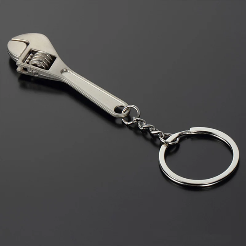 

Fashion Mini Metal Adjustable Tool Wrench Spanner Key Chain Ring Keyring Gift