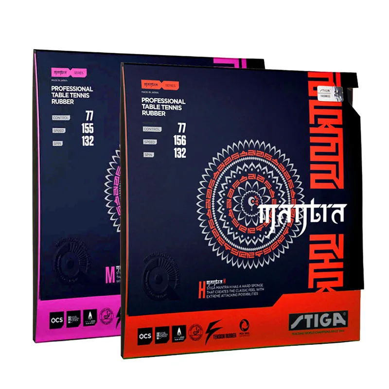 

STIGA MANTRA M / H (2017 New) Table Tennis Rubber (Made in Japan) Pips-in Ping Pong With Sponge