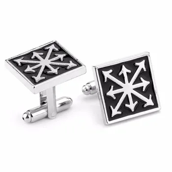 

Fashion Gothic Symbol Star Cuff links vintage stylish Star Cuff links black silver Cufflinks Jewelry men women gift wholesale
