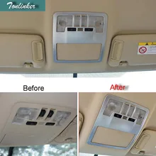 Tonlinker 1 шт. DIY Автомобильный Стайлинг ABS хром передние лампы для чтения световая коробка наклейки для TOYOTA HIGHLANDER Аксессуары