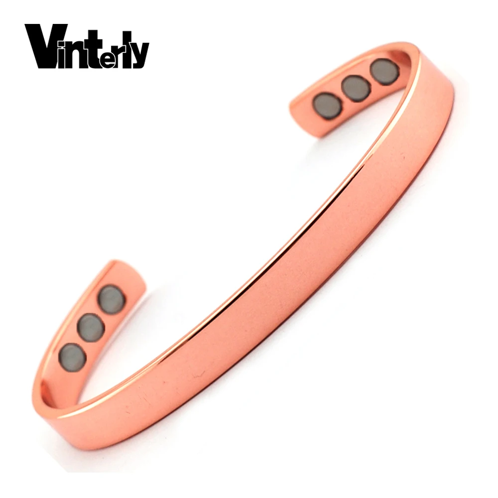 Vinterly Copper Bracelets Healing Energy Copper Bangle Power