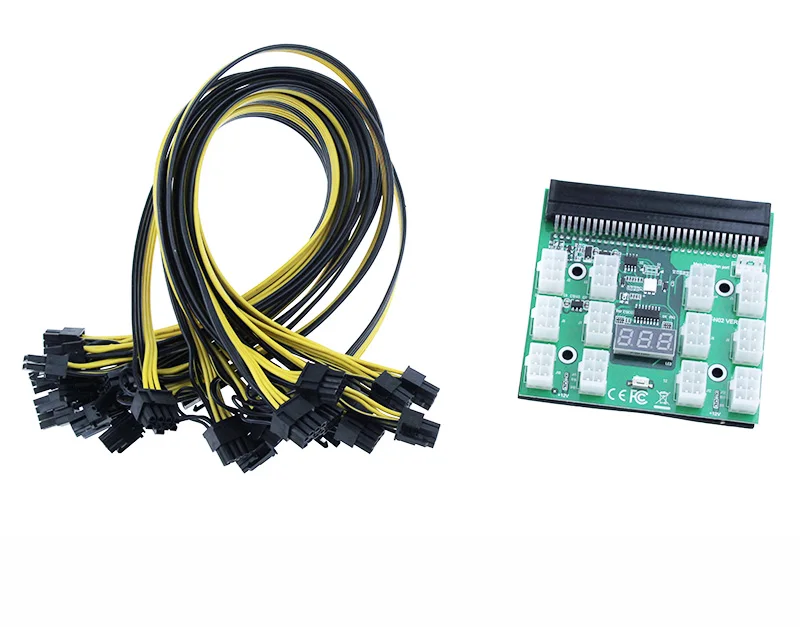 DPS 750RB 750W Power Supply w// Breakout Adapter 6 Cables For Ethereum Mining