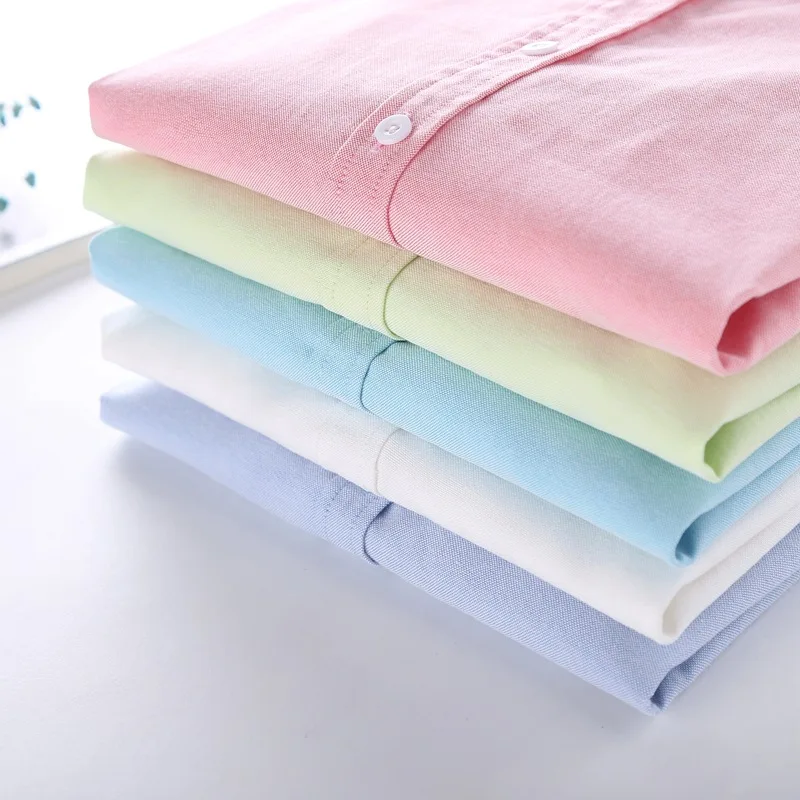 EYM Brand Blouse Shirt Women 2018 New Long Sleeve Ladies Tops Solid White Casual Oxford Embroidery Shirts Women's Clothes Blusas