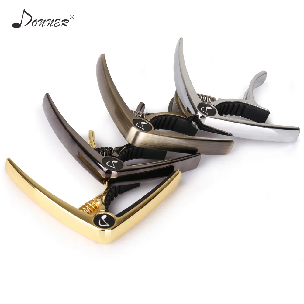

Donner DC-2 Pro Guitar Capo Zinc Alloy Fast Change Clamp Key Trigger Ukulele Bass Banjo Mandolin Musical Instrument Accessories