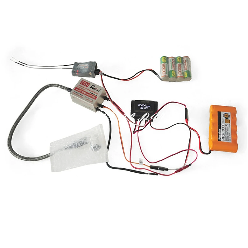

CRRCpro Model Airplane Gas Engine CDI Igniter with Remote Flameout Switch and RPM Tachometer 2in1