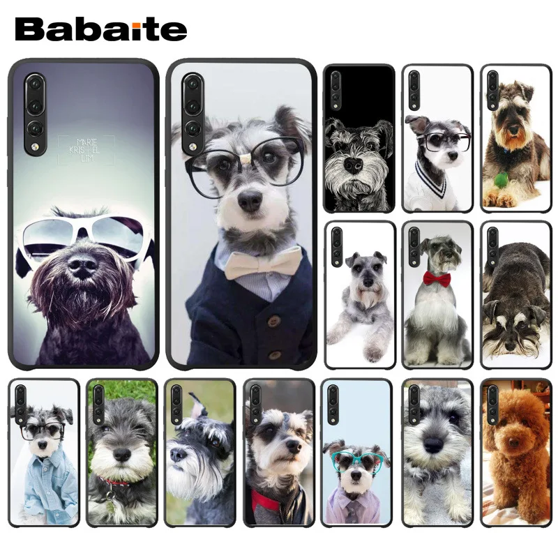 

Babaite Miniature schnauzer puppy dog Phone Case Cover Shell For huawei p20 pro p9lite nova 3i honor 8x mate20 proe Mobile Cover