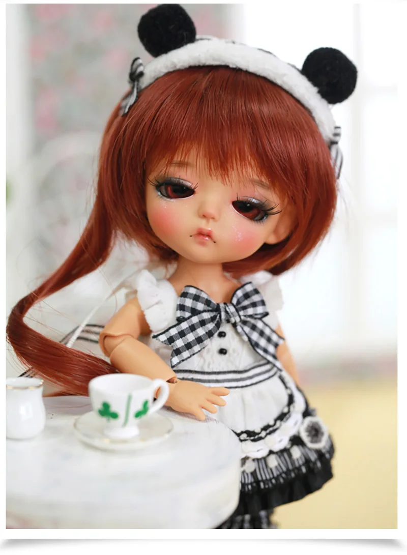 Oueneifs лати желтая горничная панда 1/8 bjd sd кукла смолы фигурки модель тела для маленьких девочек и мальчиков куклы глаза игрушки высокого качества