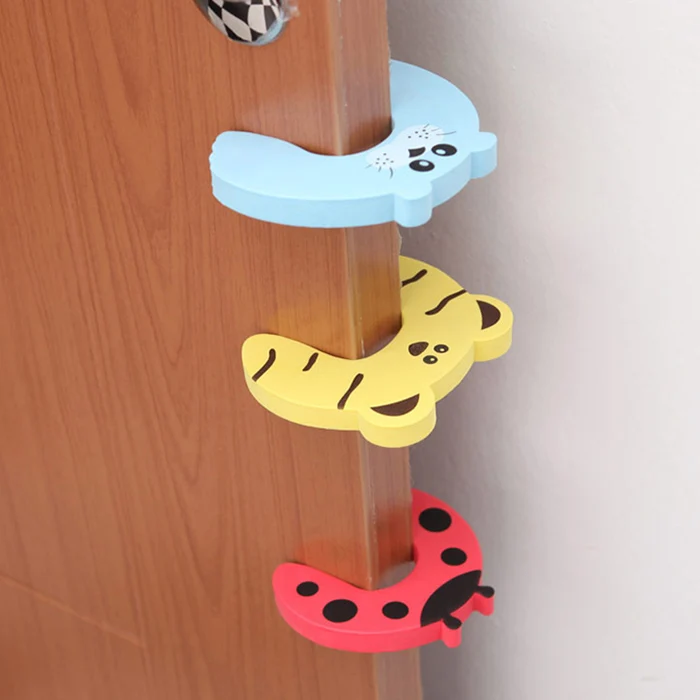 Beideli Kids Baby Cartoon Animal Jammers Stop Edge Corner Guards Door Stopper Holder lock baby Safety Finger Protector