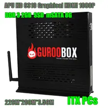 Full HD Двухъядерный 1,6 ГГц 8G SSD 2G Оперативная память мини настольный компьютер WI-FI 150 МБ/с. Алюминий шасси ITX Архитектура