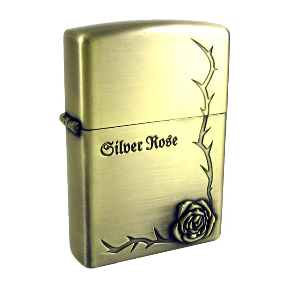 

Fire Lighters Gold Durable Kerosene Lighter Smoking Windproof Bar Exquisite Gift Men Gadgets Gear Flint Wick Decoration