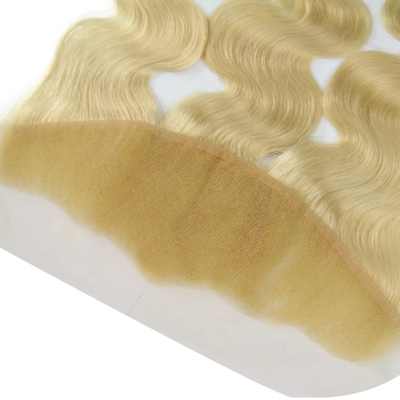 [Berrys Fashion] светлые кружевные Фронтальные 13x4 бразильские волнистые цветные 613 человеческие волосы с фронтальным remy для наращивания волос