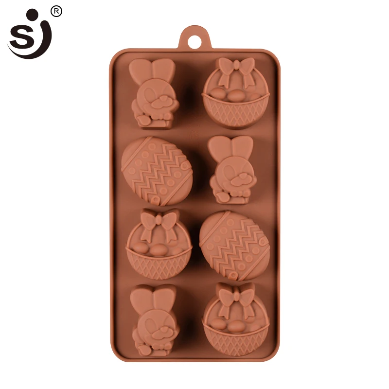 

SJ Silicone Molds Chocolate Baking Animal Easter Egg Shaped Candy Cake Decorating Tools Heat resistant Oven Safety Cake Molds