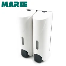 350ml*2 Liquid Double Soap Dispenser Wall Mounted Dispensers Soap Dispenser Kitchen Bathroom Bottle Pump Dispensers gappo liquid soap dispensers resin soap imported resin bottles bath bathroom accessories soap dispensers bottles