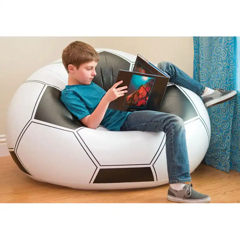 Intex 68557 Outdoor Inflatable Football Sofa Seat Chair Soccer