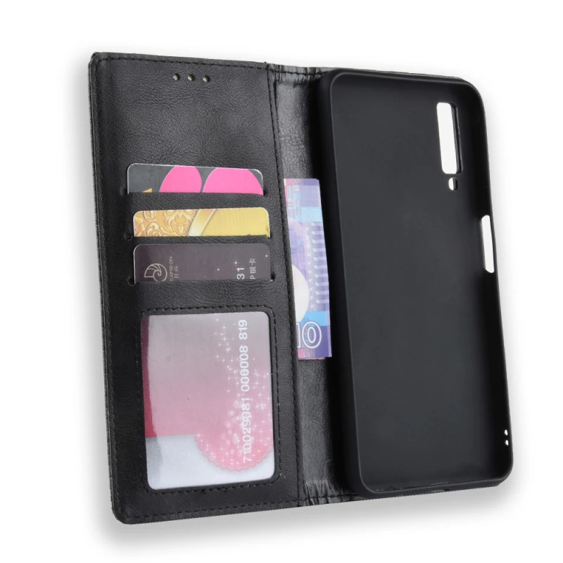 Samsung Galaxy A7 2018 A750 Retro leather flip case_3
