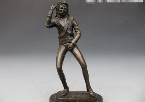 

song voge gem S0711 King Of Pop Micheal Jackson Performance Bronze Statue