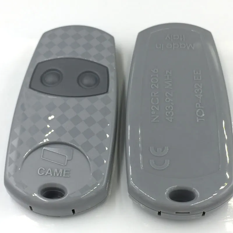 

2pcs Automatic Garage Gate door opener hand transmitter for CAME TOP 432EE 433.92MHz Battery CR2016