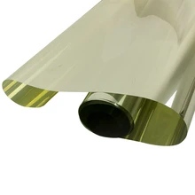 HOHOFILM 1,52x5 м золото и серебро одностороннее зеркало оконная пленка Солнечный Оттенок светоотражающая пленка для окон термостойкая 60 ''x 196,8''