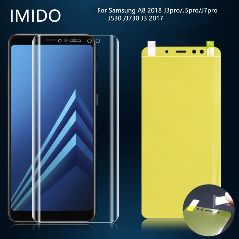 Для samsung Galaxy A8 2018 J3pro/J5pro/J7pro 3D полное покрытие мягкий гидрогелевый экран TPU