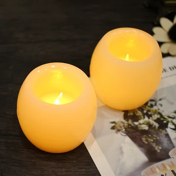 

2 pcs Flameless LED Candle Light Swing Electric candle Flickering Tea Light Candle Lamp Wedding Christmas Party Home Decor
