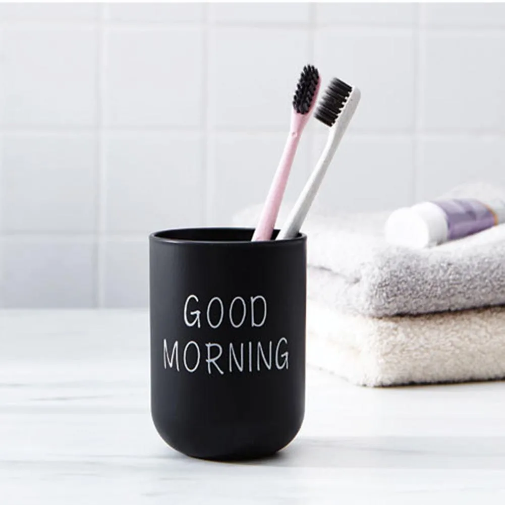 

Simple Nordic Travel Portable Washing Cup Plastic Toothbrush Holder Tooth Brush Storage Organizer Cup