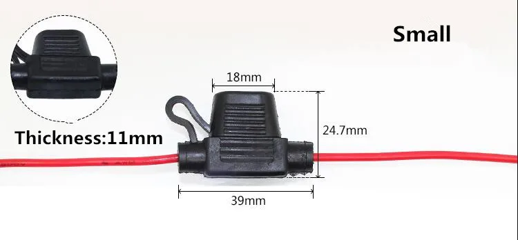 LUOHONGDA маленький размер 18 калибр ATC Держатель предохранителя Водонепроницаемый авто в линии держатель предохранителя в линии AWG провод для автомобиля Лодка Грузовик Авто 125 в