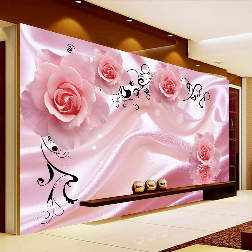 

beibehang Vine Art Silk Wall Painting Wallpaper Modern Living Room Bedroom Custom Photo Wallpaper Wall Covering 3D