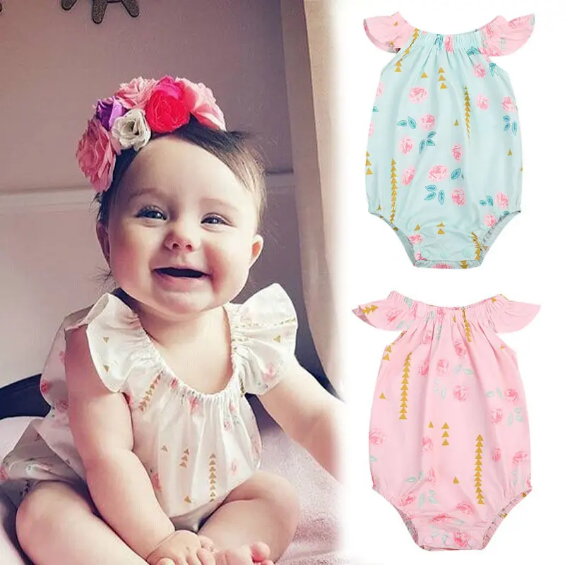 2017 fashion baby bodysuit wholesale kids baby girls sleeveless lace garden cake bodysuit