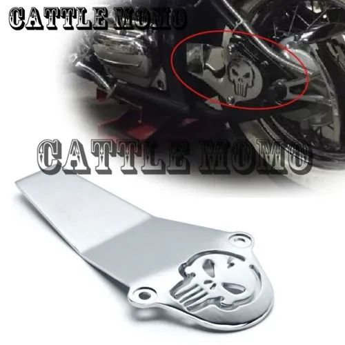Motorrad chrome schädel antriebswelle abdeckung für yamaha v star V-Star 650 1998-2015 V Star 1100 1999-2010 2011 2012 Klassische benutzerdefinierte