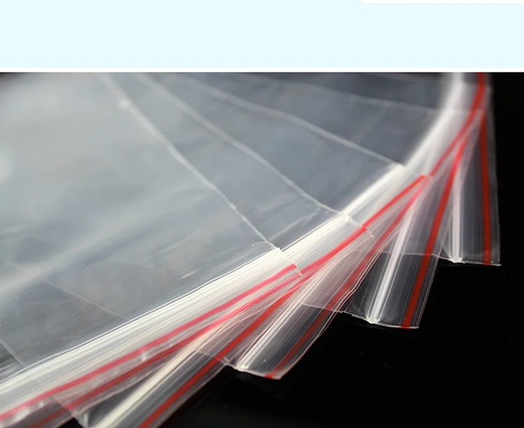 

100Pcs New Zip Lock Bags Clear 2MIL Poly Bag Reclosable Plastic Small Baggies Gift Candies Packing Bags 6X8CM