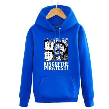 

High-Q Unisex Anime ONE PIECE Monkey D Luffy Pullovers Hooded Hoodies Sweatshirts Jacket Coat