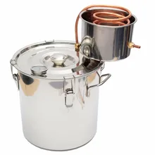 High Quality Best Price 18L Copper Moonshine Ethanol Alcohol Water Distiller Still Stainless Boiler