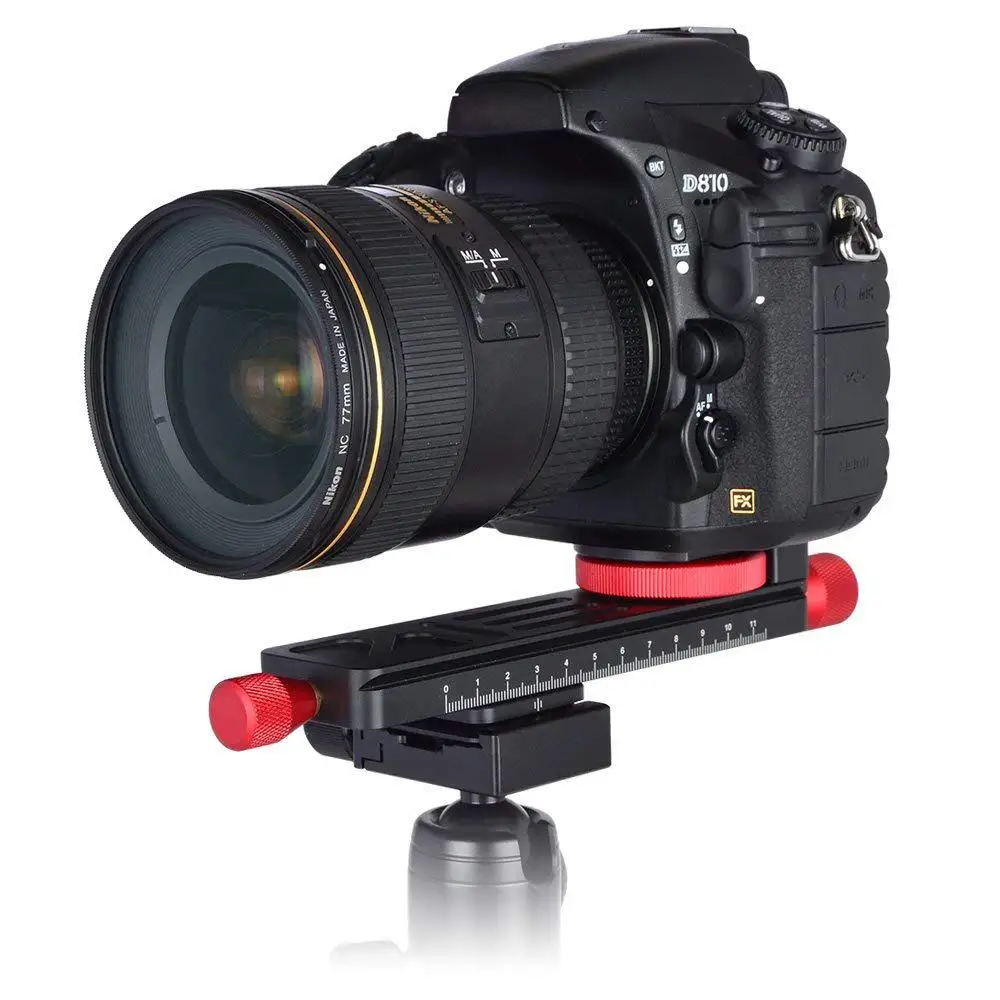 

Studyset W-160 2-Way Macro Focusing Rail Slider Plate Close-up Photography Tripod Head with 1/4" Screw
