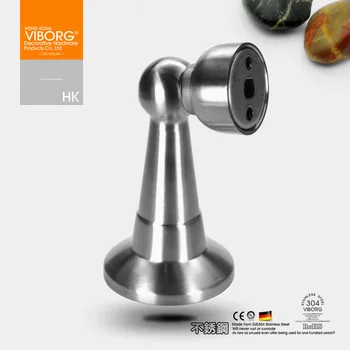 

VIBORG Deluxe SUS304 Stainless Steel Casting Heavy-duty Floor Wall mounted Magnetic Door Stopper Door Stops Doorstops,RS-08