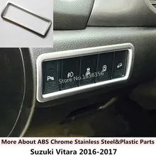 Top per Suzuki Vitara 2016 2017 2018 2019 auto rilevatore di bastone styling copertura ABS Chrome frontale testa interruttore della luce trim lampada telaio
