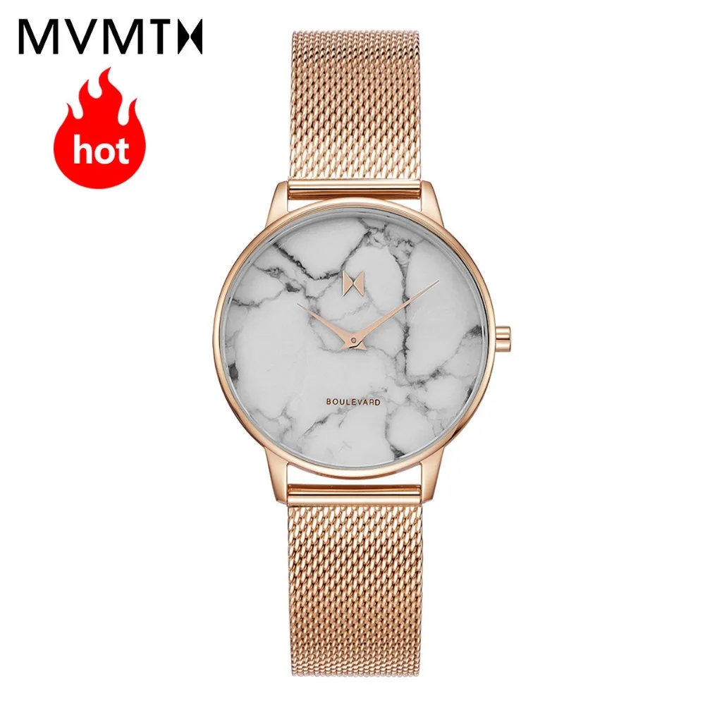 MVMT watch |  simple vintage Marble dial watch beige watch strap fashion waterproof quartz 38mmdw