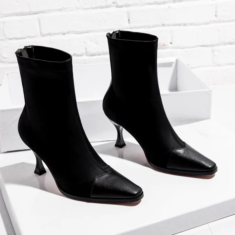 Tangnest/ г., модные женские ботильоны на высоком каблуке обувь на ...